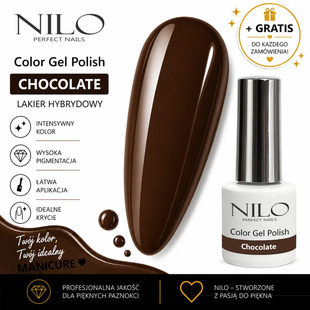 Lakier Hybrydowy Chocolate – NILO no.150